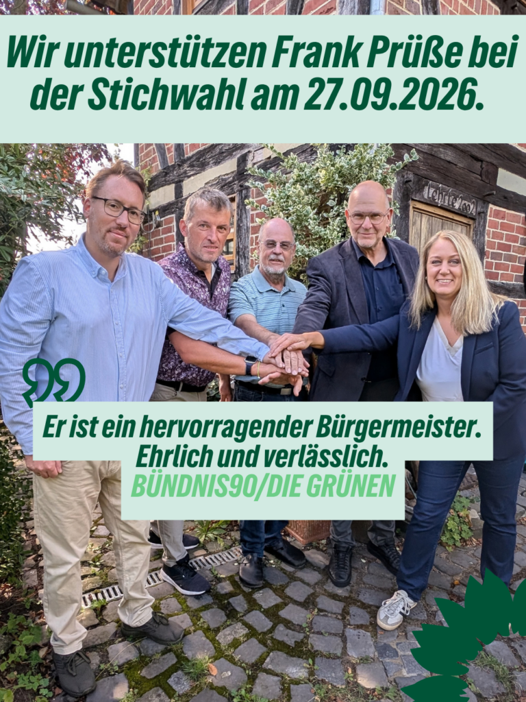 Unsere Bitte: Geht am 27.09. zur Wahl und wählt Frank Prüße!